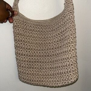 The Sak crossbody purse in the color tan.